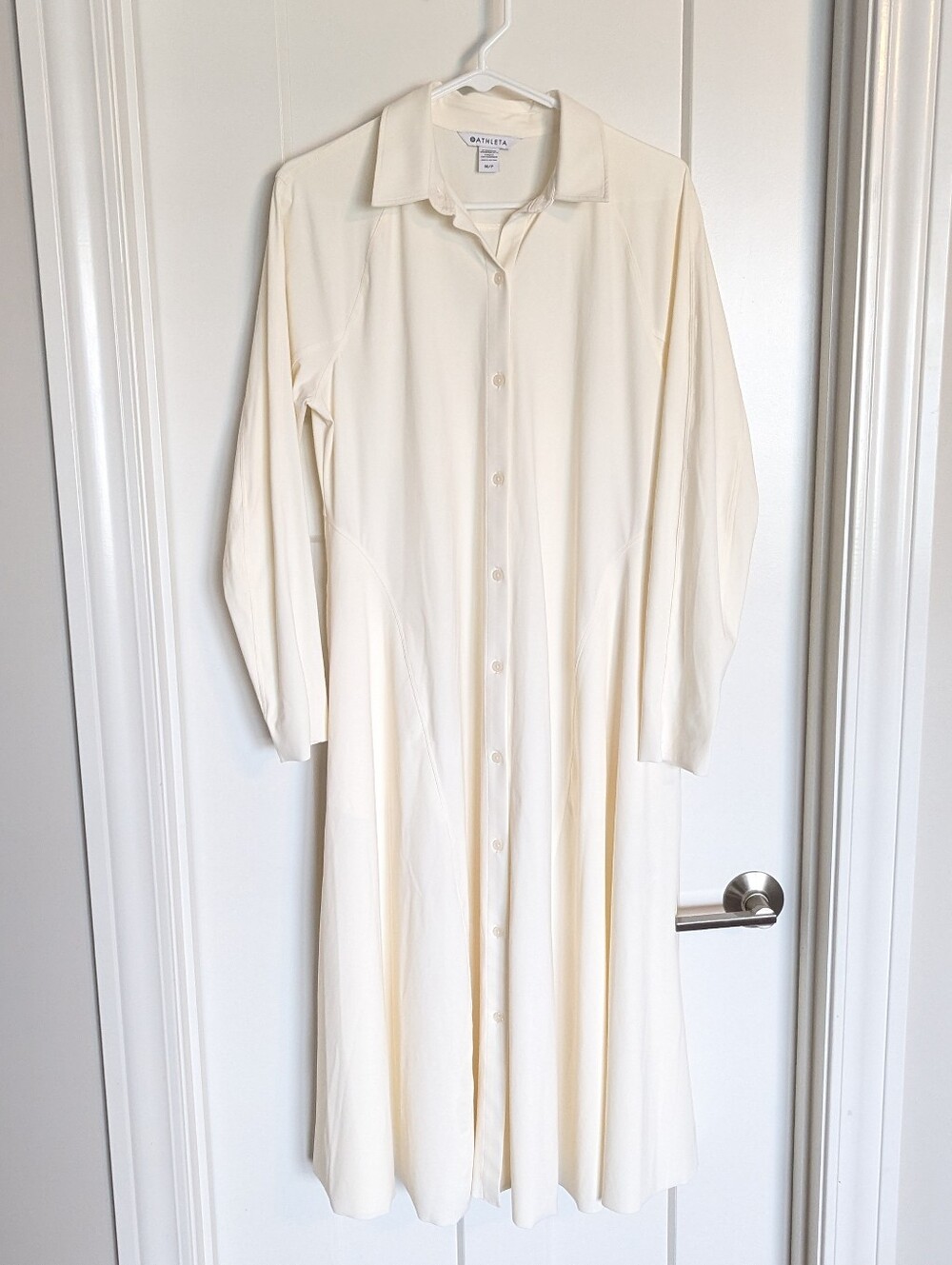 Athleta Cosmic Layer Dress - Off White Cream sz M - Picture 2 of 8